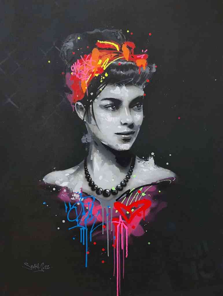 Seaty- ALYSON - 2022 - Technique mixte sur toile - 107 x 79 cm