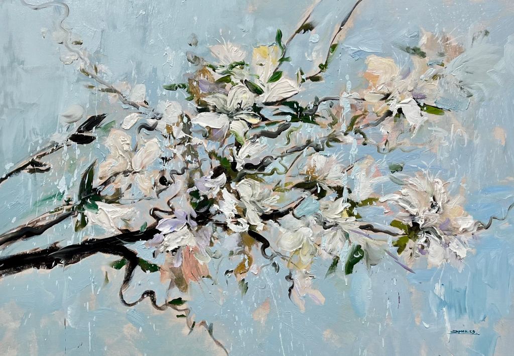 HOPE - Eric Alfaro, peinture 130 x 97 cm, acrylique sur toile, 2023